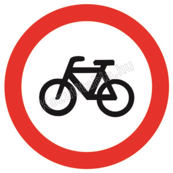 Horganyzott Kerékpárral behajtani tilos