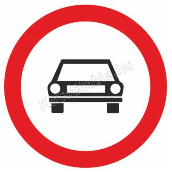 Fa Gépjárművel mezőgazdasági vontatóval és lassú járművel behajtani tilos