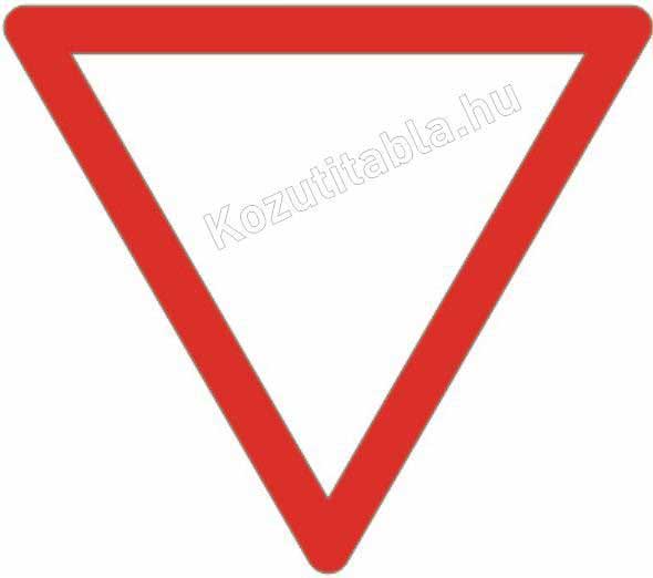 Elsőbbségadás kötelező KRESZ tábla: hogy kevesebb legyen a baleset